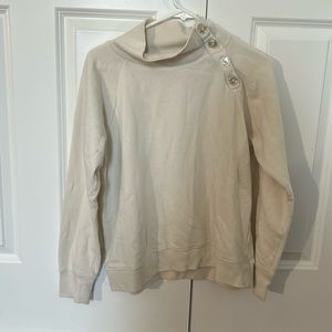 warm, cozy, buttoned crewneck